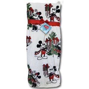 Disney Mickey Minnie Mouse Christmas Plush Blanket Throw Holiday